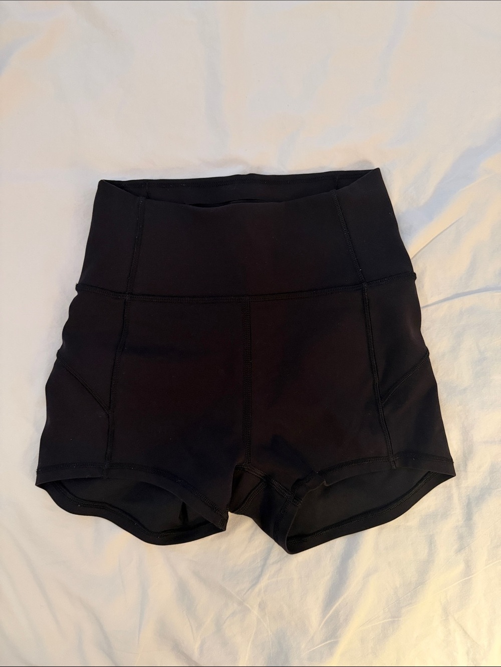 Llululemon Athletica Black High-Rise Bike Shorts